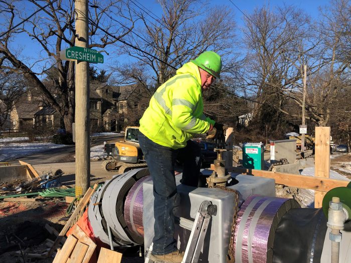 Allens lane water line